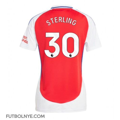 Camiseta Arsenal Raheem Sterling #30 Primera Equipación para mujer 2024-25 manga corta